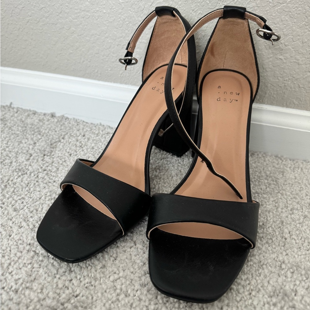 A New Day by Target strappy block heels (size 6.5)